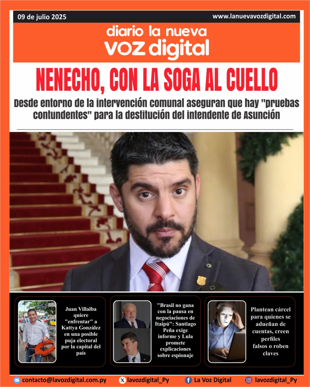Tapa del 9 de julio del 2025