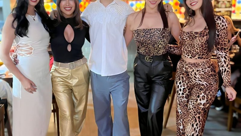 Axel Rodas celebró su cumple a lo grande: luces, tragos y farándula en las alturas