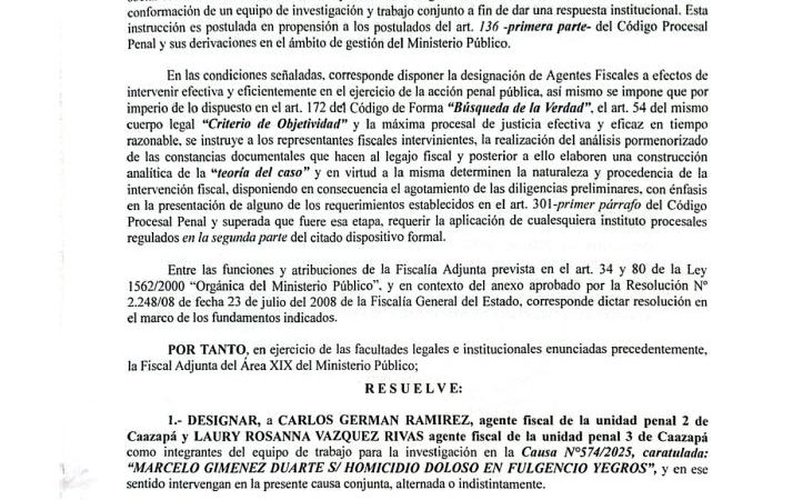 Caso Melania: Fiscalía integra equipo especial para indagar homicidio doloso en Fulgencio Yegros