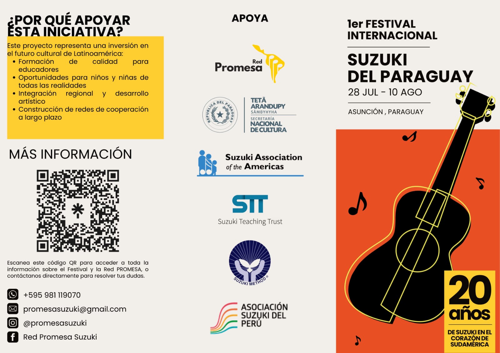 ¡Paraguay se convierte en el escenario del talento infantil más poderoso de la región! Llega el Primer Festival Internacional de Música Suzuki