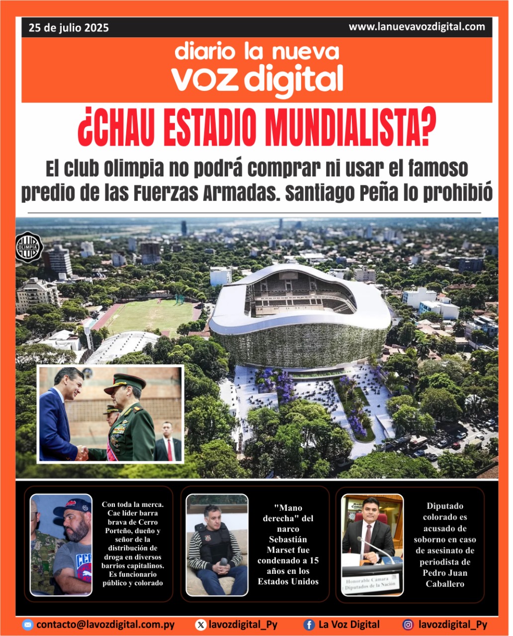 Tapa del 25 de julio del 2025