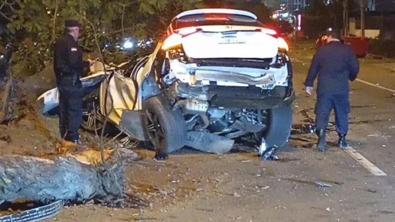 Conductor muere en terrible accidente luego de triple choque sobre autopista de Luque