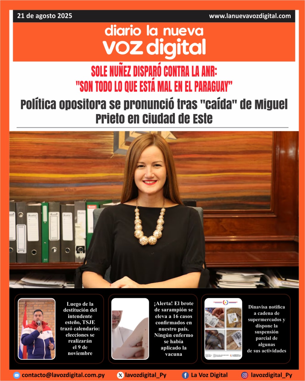 Tapa del 21 de agosto del 2025