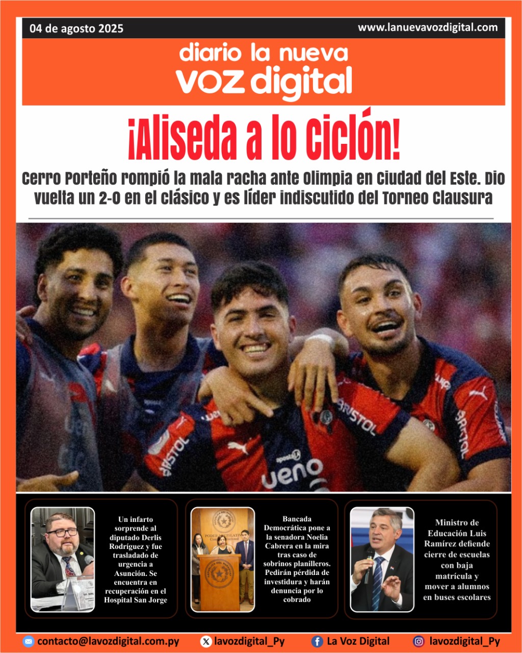 Tapa del 4 de agosto del 2025