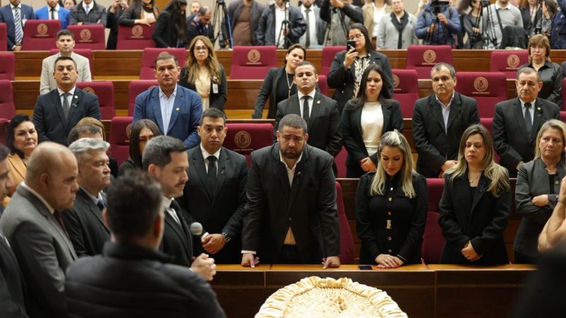 Último adiós al diputado Derlis Rodríguez en el Congreso Nacional