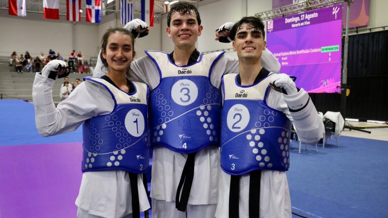 Paraguay alcanza su medalla número 14 en ASU2025 con bronce en Taekwondo mixto