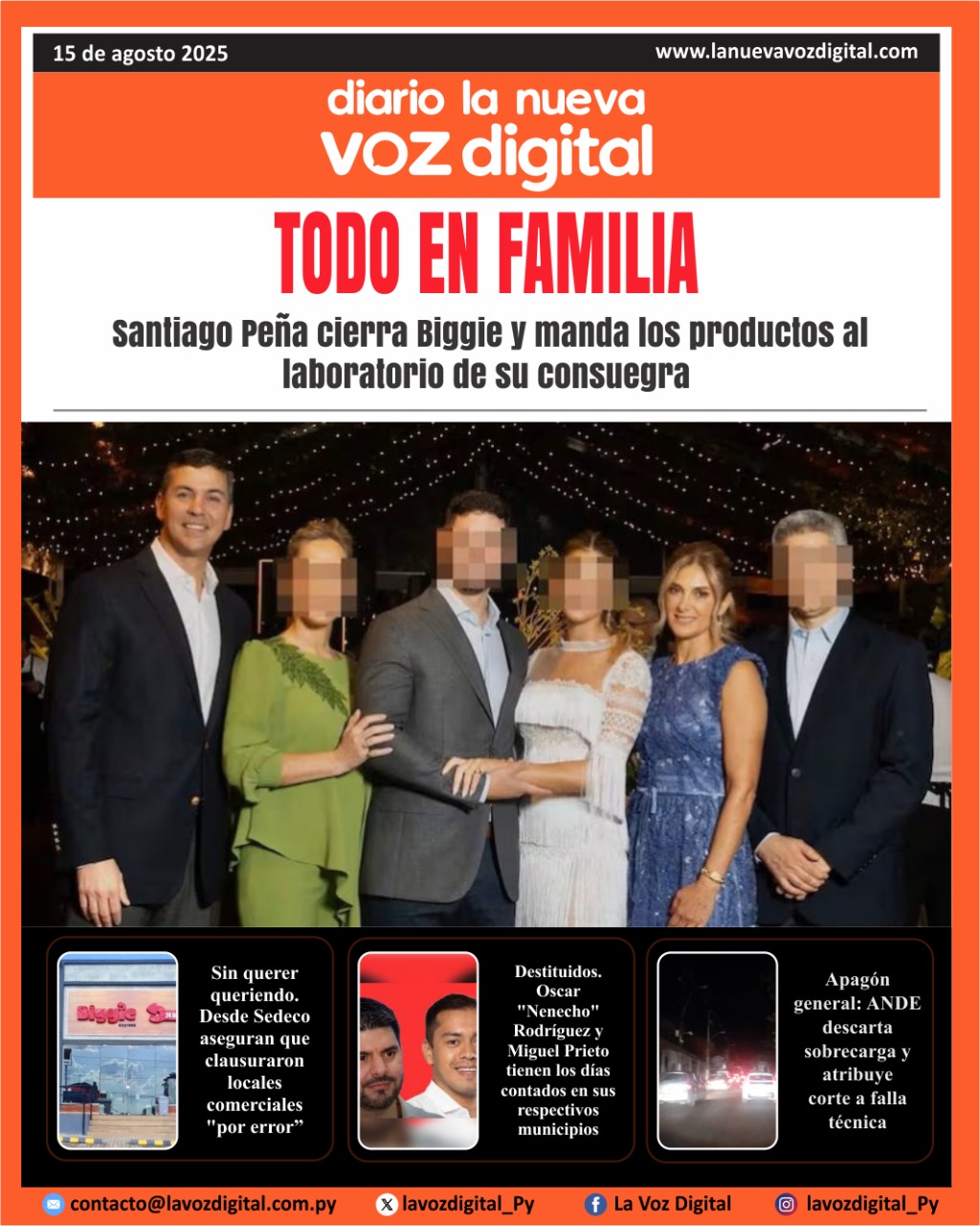 Tapa del 15 de agosto del 2025