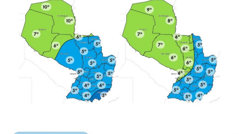 Frío matinal marca el domingo en todo el país