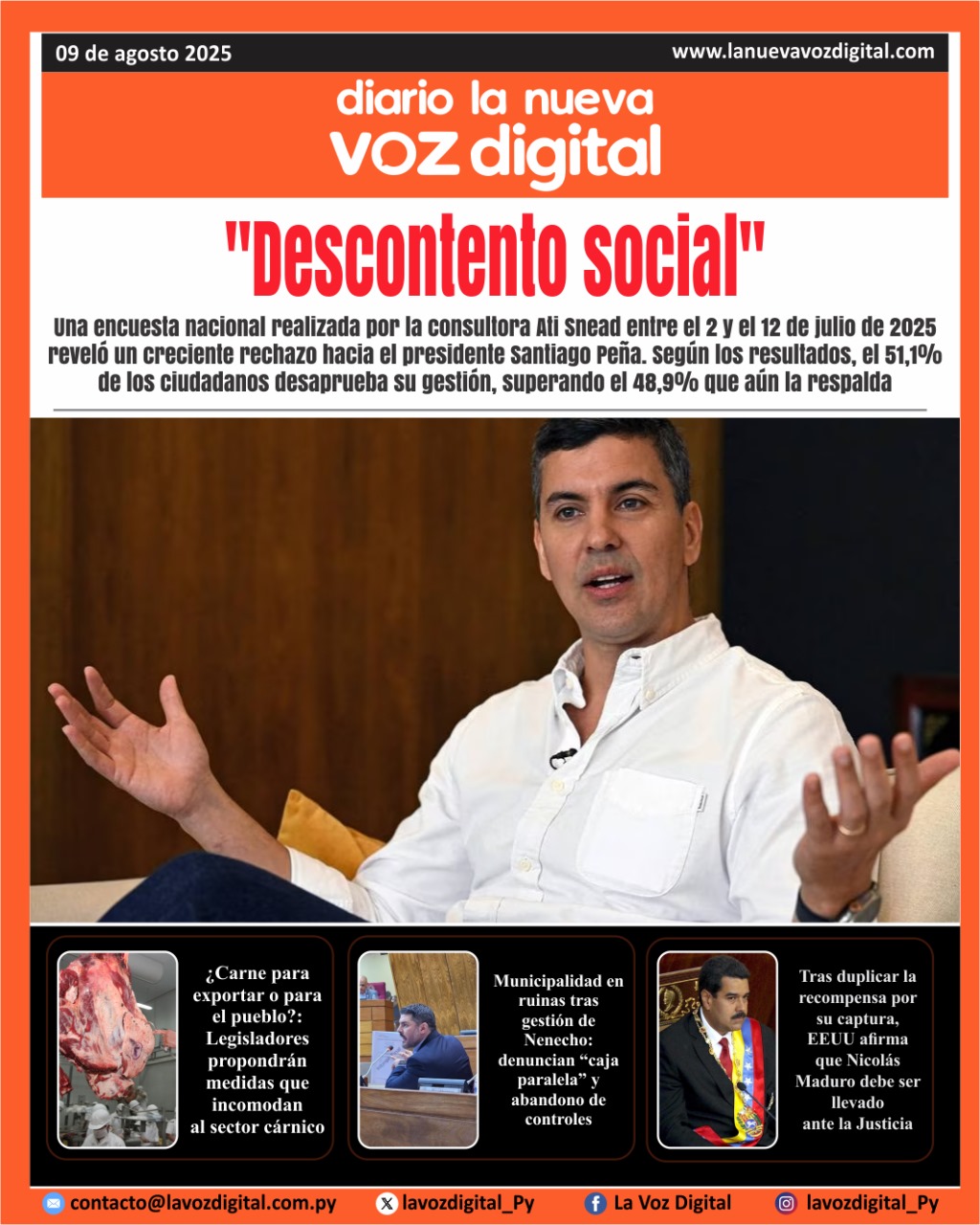 Tapa 9 de agosto 2025