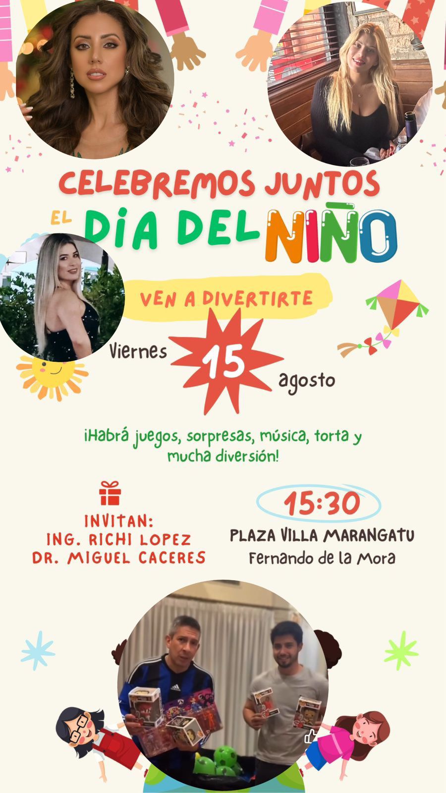 Fernando de la Mora celebra el Día del Niño con reinas de belleza, regalos y mucha diversión
