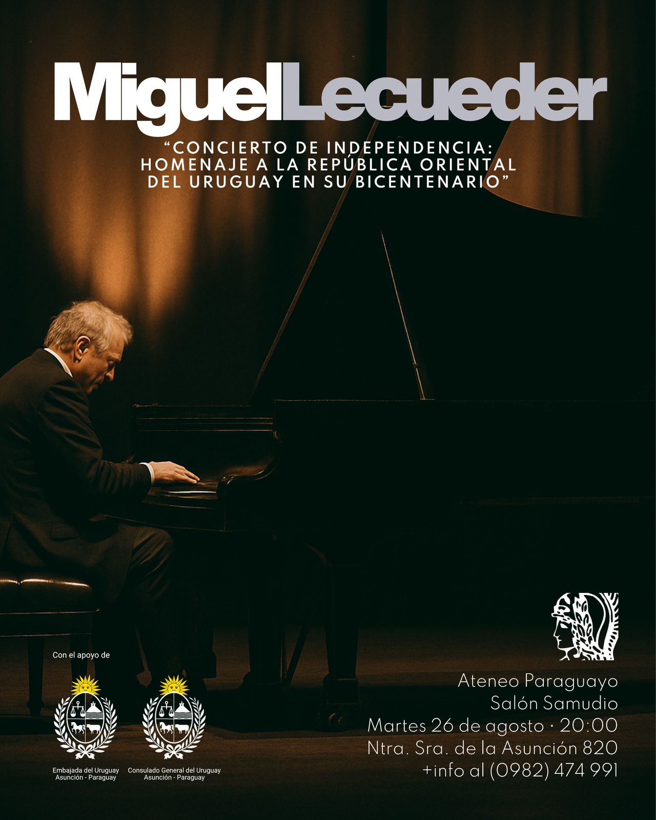 Uruguay celebra su Bicentenario con un concierto de lujo en Asunción