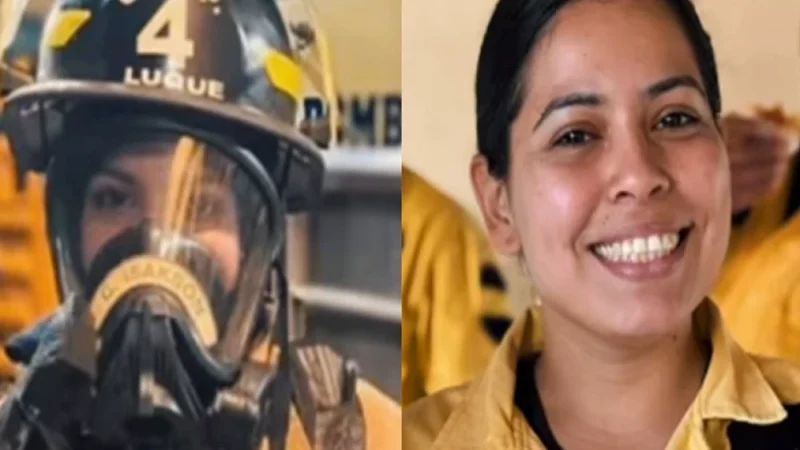 Bomberos rinden homenaje a voluntaria fallecida en trágico accidente en Luque