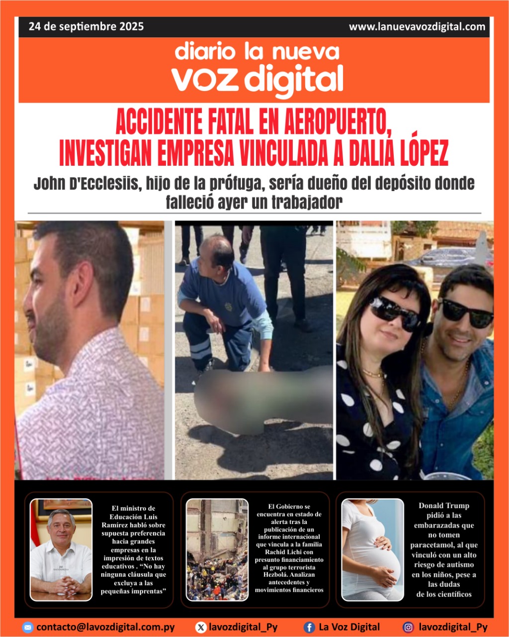 Tapa del 24 de septiembre del 2025