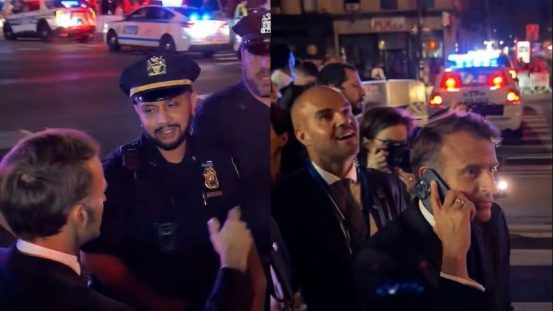 Macron bloqueado por Trump en Nueva York: “¿Adivina qué me pasó?”