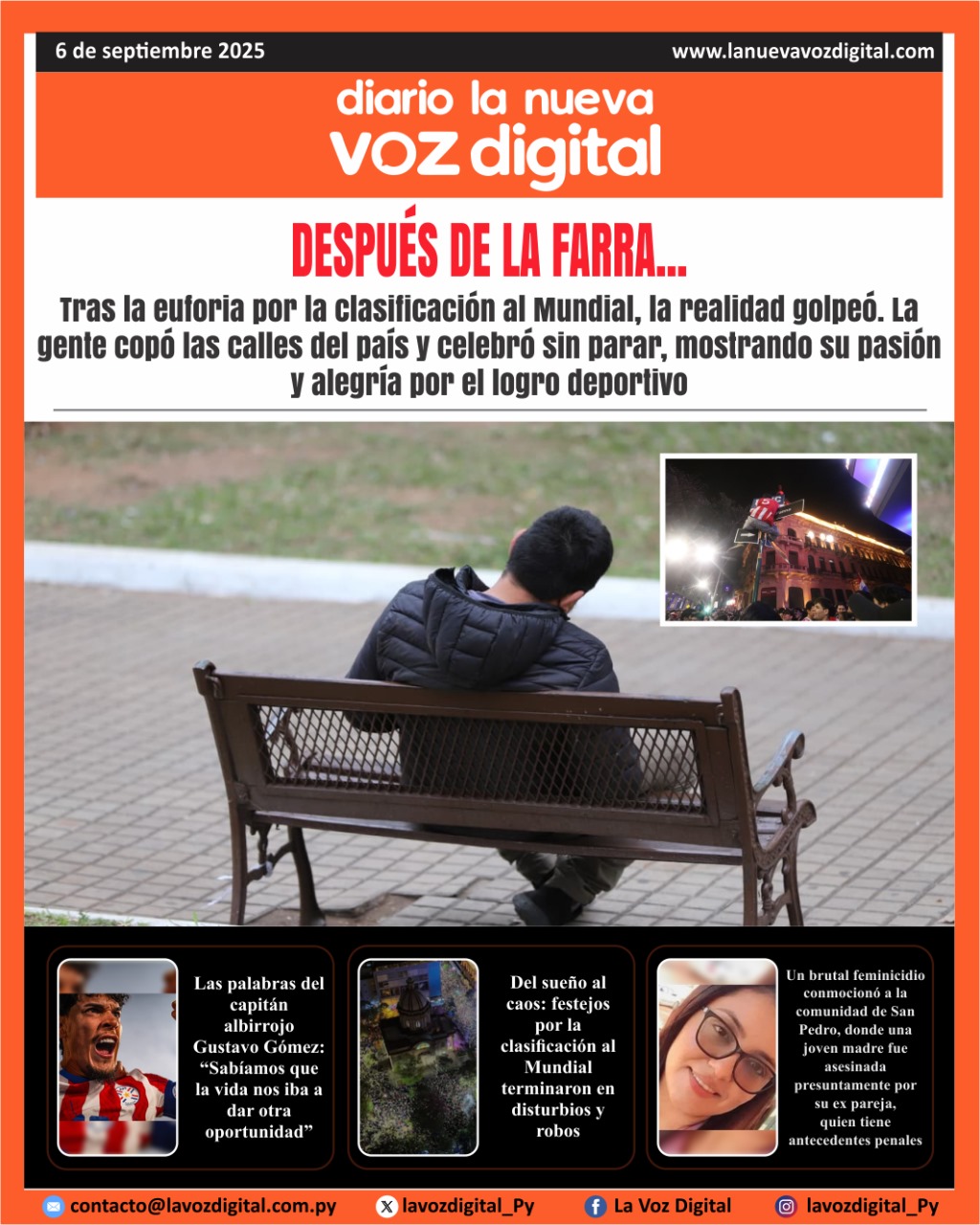 Tapa del 6 de septiembre del 2026