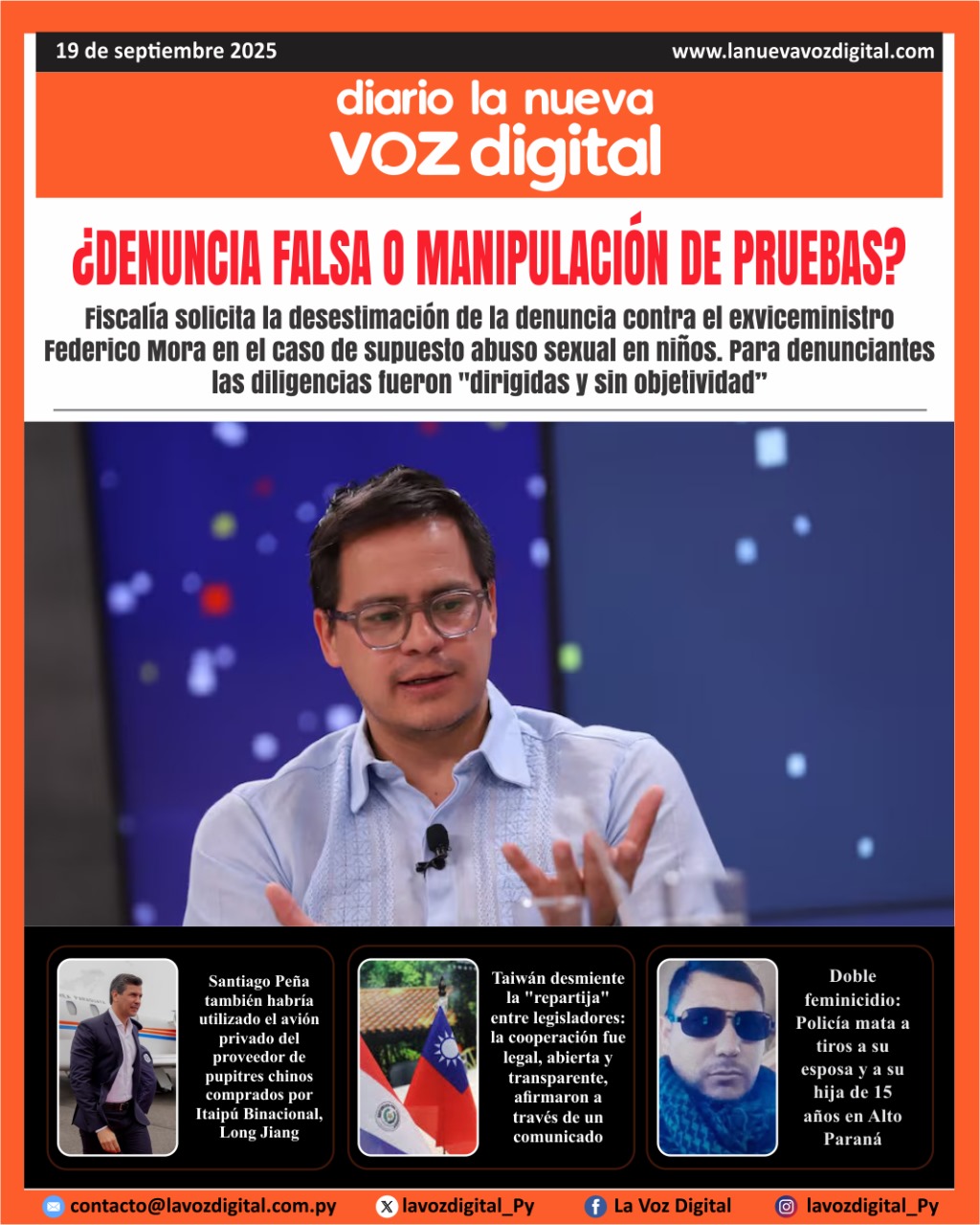 Tapa del 19 de septiembre del 2025