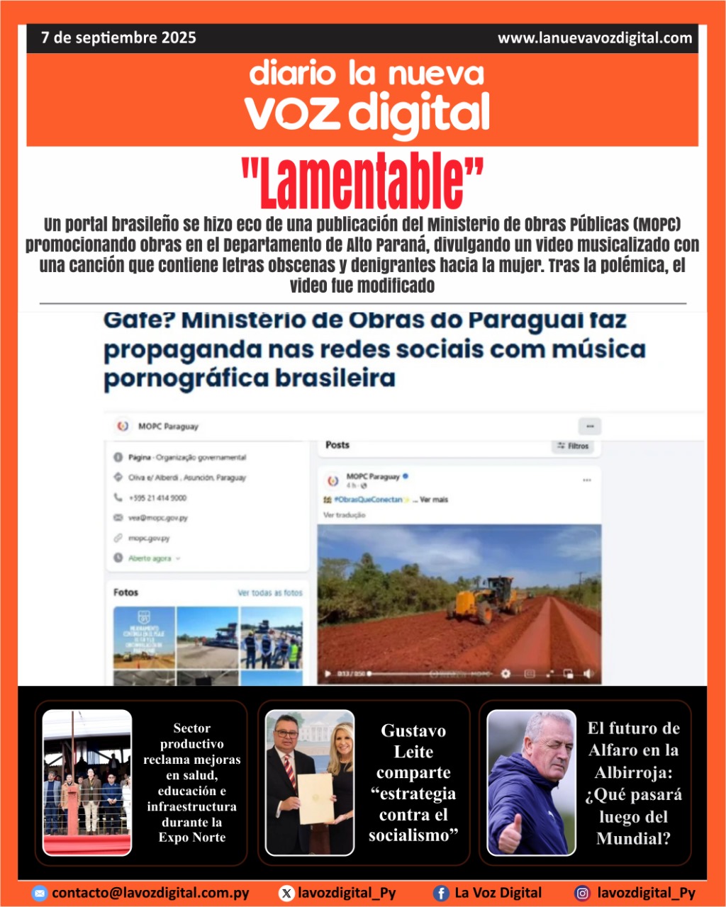 Tapa del 7 de septiembre del 2026