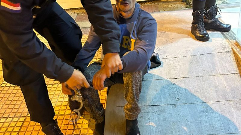 Un hombre fue detenido por intentar robar cajero cerca del Palacio de los López