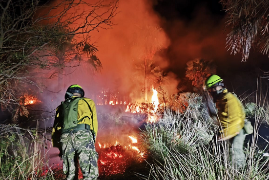 Fuerzas Armadas despliegan más de 200 efectivos para combatir incendio en Presidente Hayes