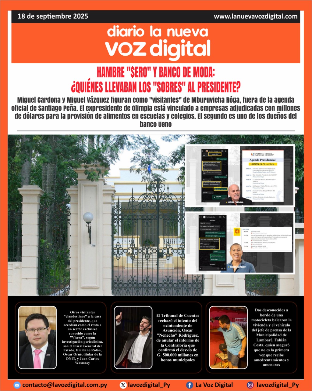 Tapa 18 de septiembre 2025