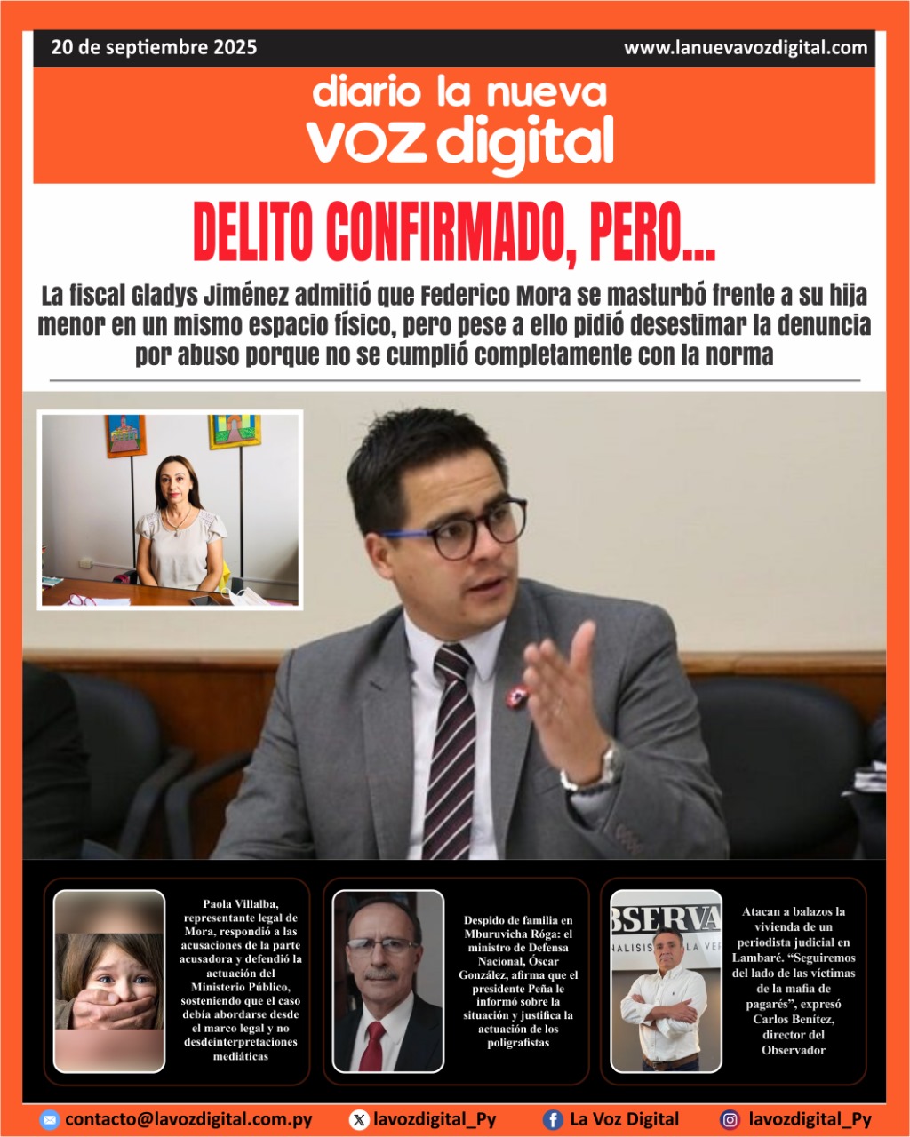 Tapa del 20 de septiembre del 2025