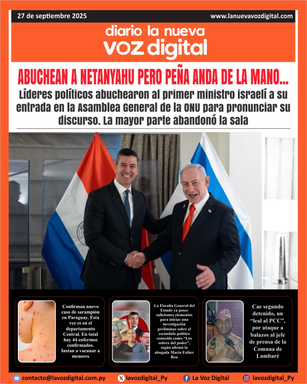 Tapa 27 de septiembre 2025