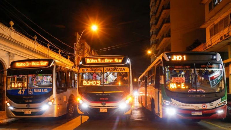 El transporte nocturno “Búho 3” ya conecta a pasajeros entre Asunción y Ñemby