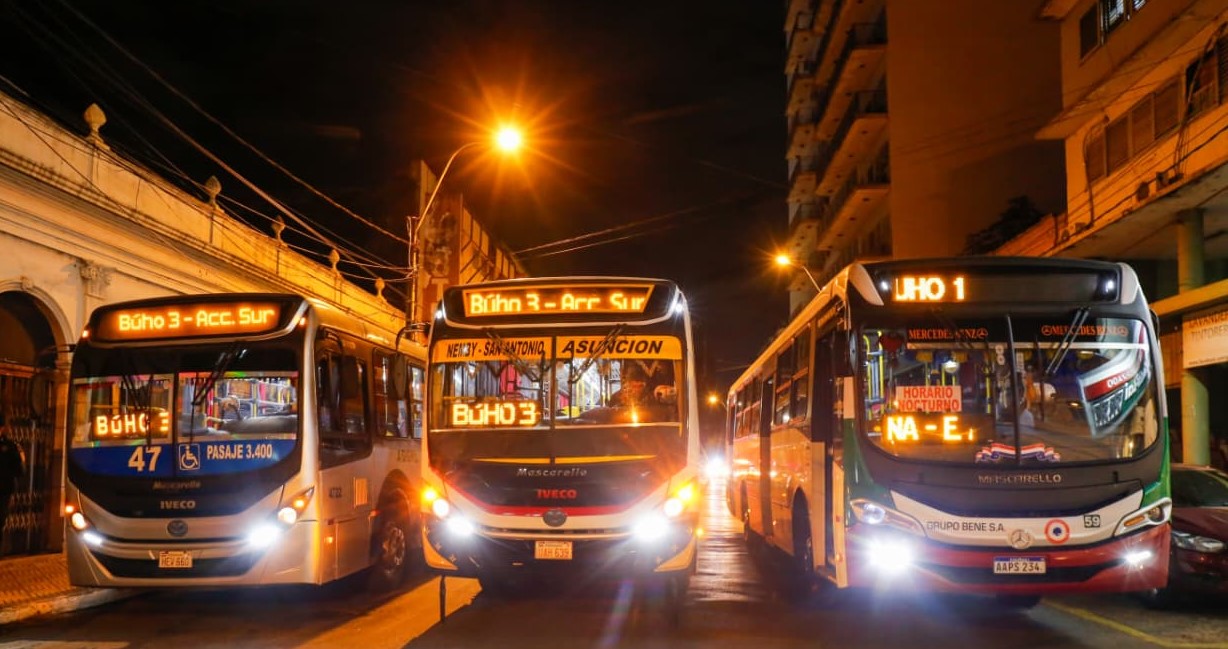 El transporte nocturno “Búho 3” ya conecta a pasajeros entre Asunción y Ñemby
