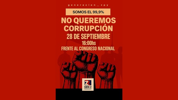 Policía refuerza vigilancia ante protesta de GEN Z Paraguay