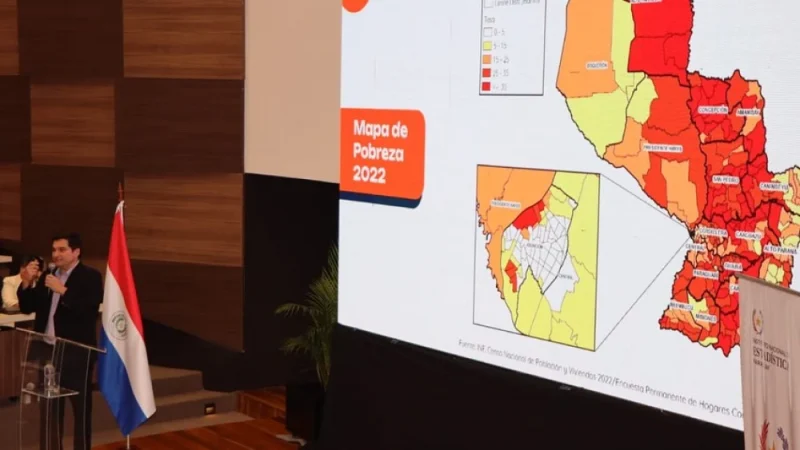 INE presenta Mapa de Pobreza y revela que Paso Barreto es el distrito más pobre