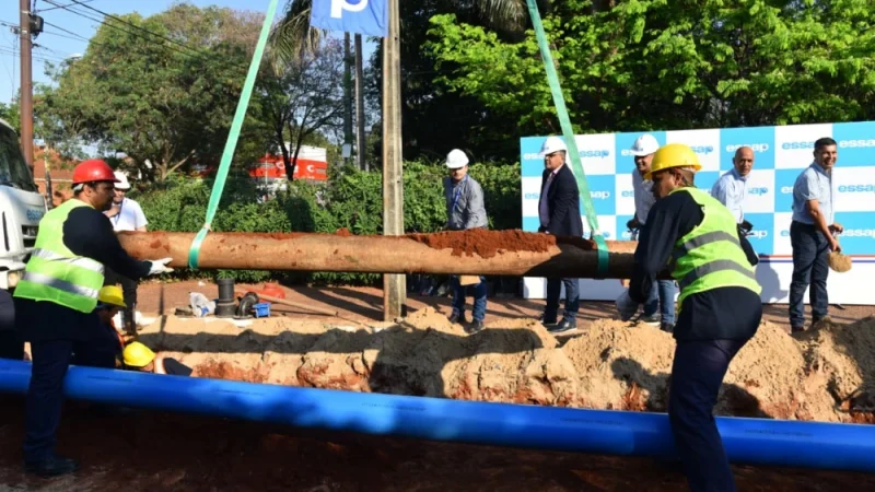 Histórico: renovarán 500 km de tuberías en Asunción