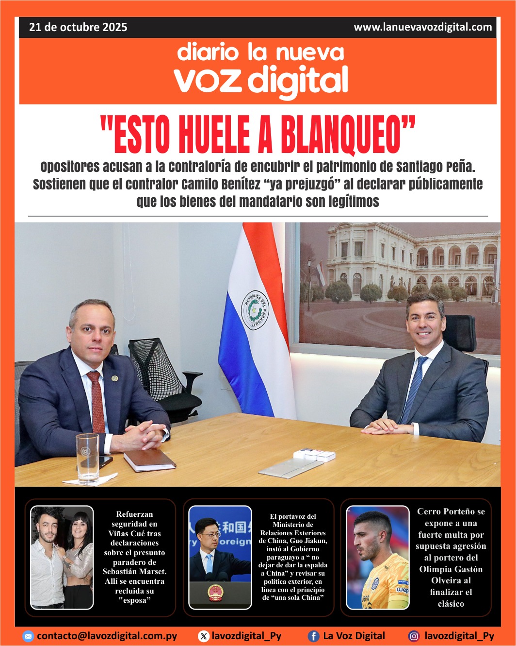 Tapa del 21 de octubre del 2025