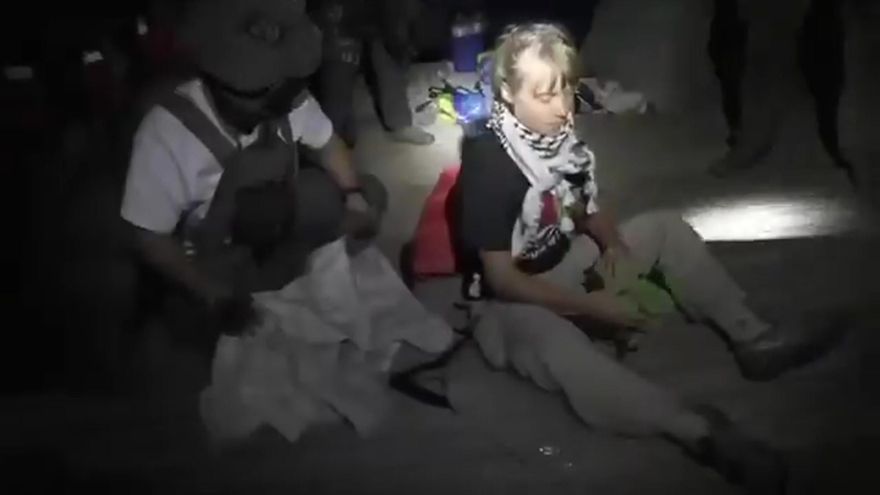 Israel muestra las imágenes de la detención de Greta Thunberg a bordo de la Flotilla