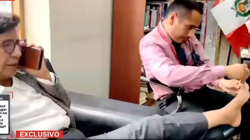 Congresistas critican a Lucinda Vásquez por usar a su asesor para cortarle las uñas: “es muy repudiable lo que ha hecho”