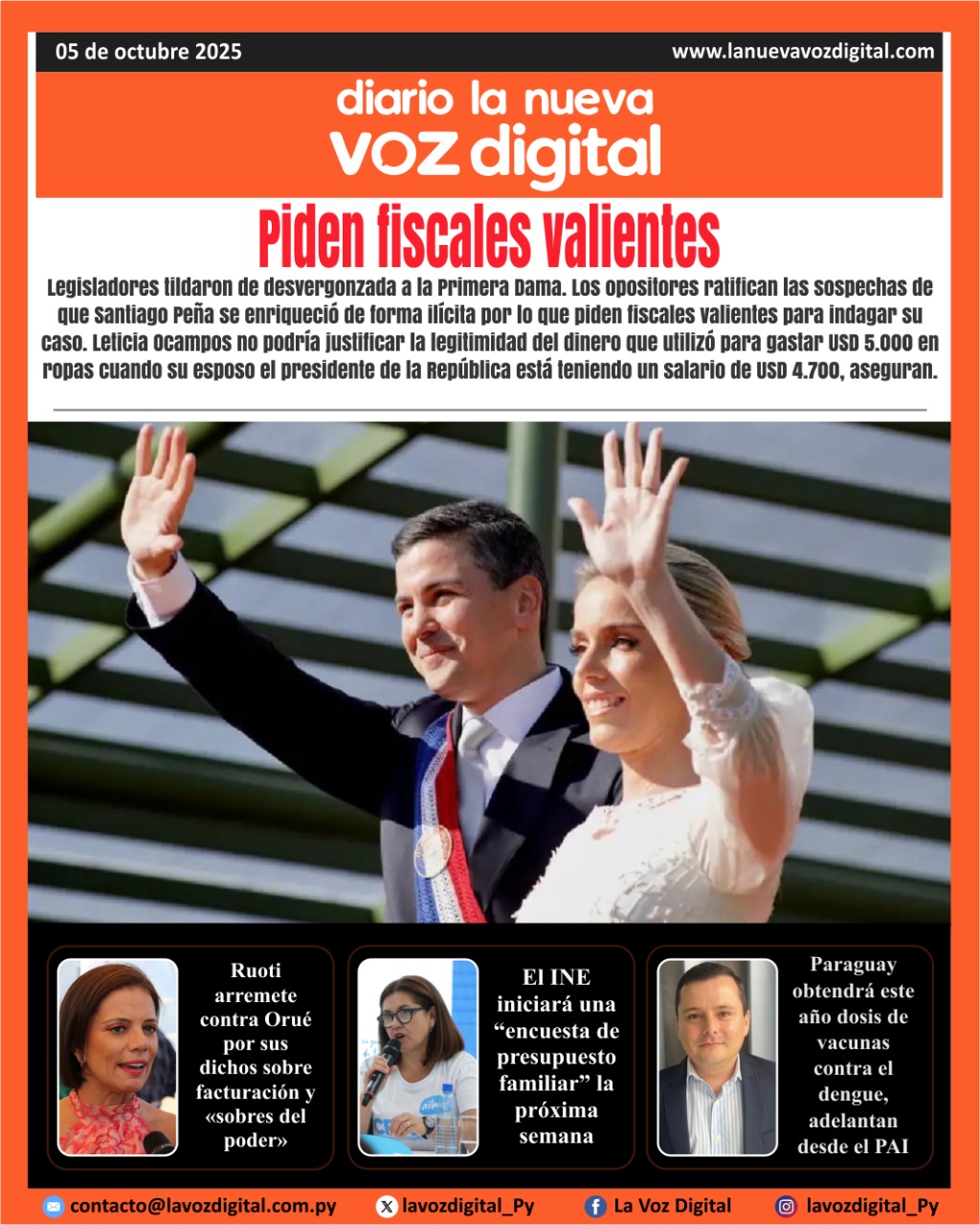 Tapa del 5 de octubre del 2025