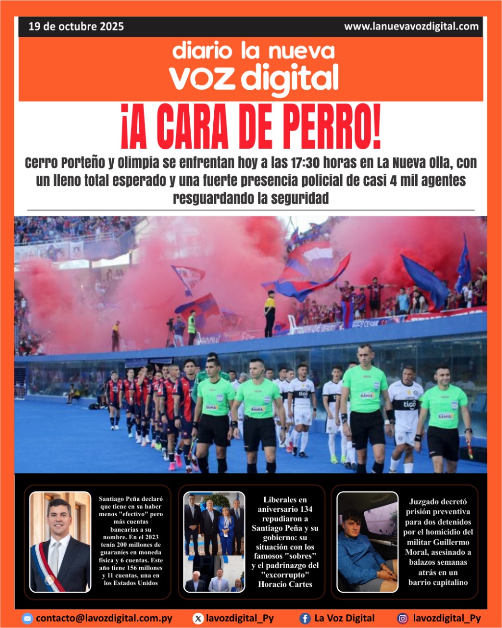 Tapa del 19 de octubre del 2025