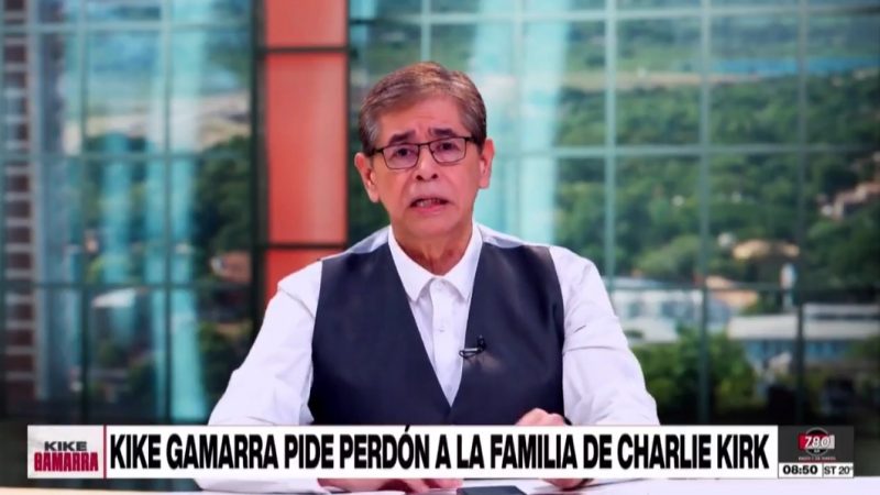 Kike Gamarra pide perdón a la familia de Charlie Kirk