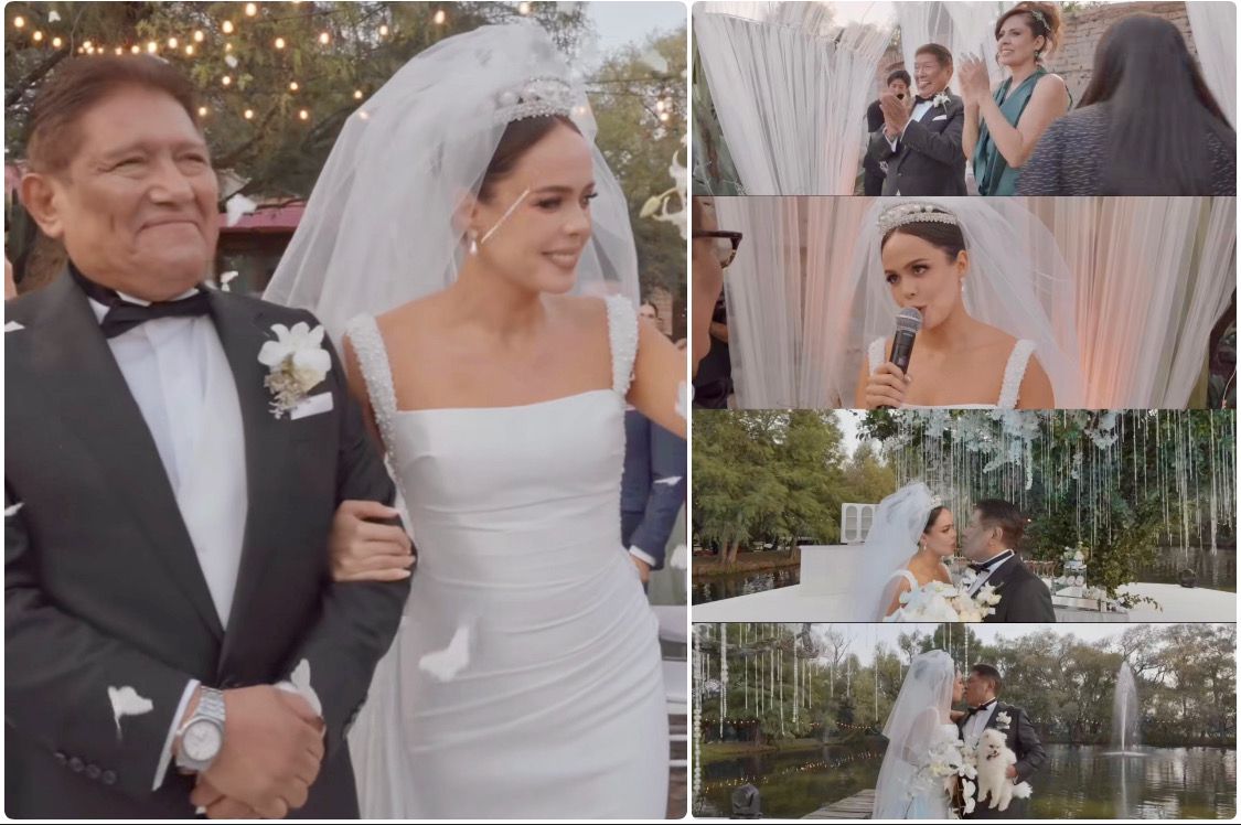 Con 38 años de diferencia, Juan Osorio y Eva Daniela en una boda de ensueño en México Guanajuato