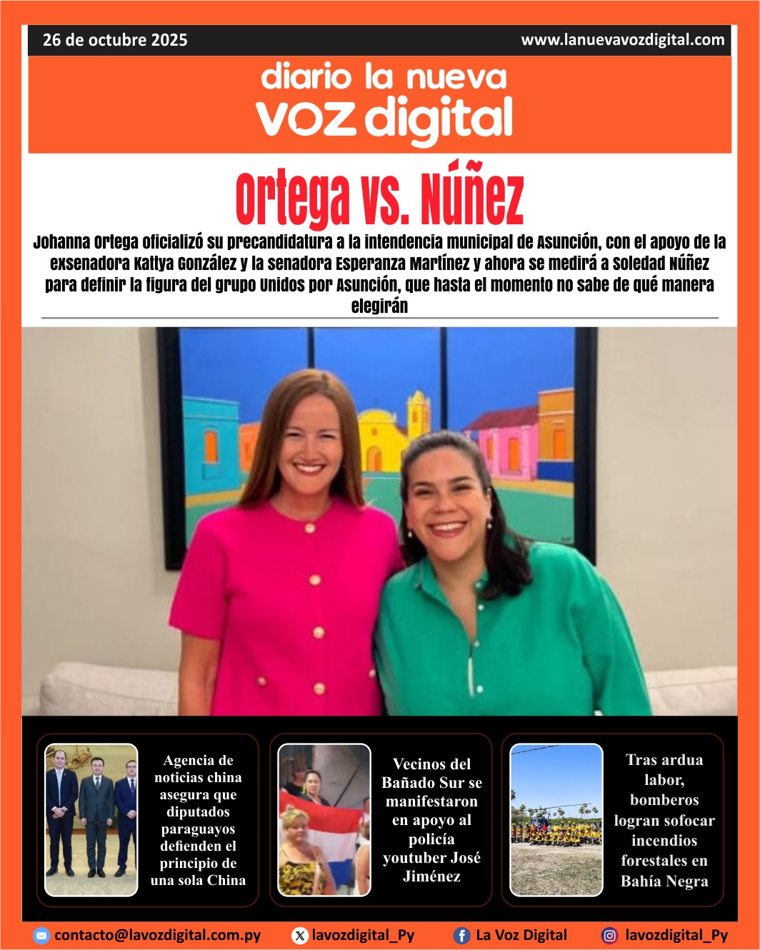 Tapa 26 de octubre 2025