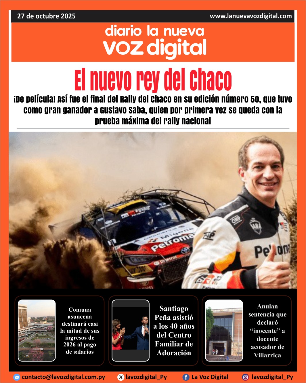 Tapa 27 de octubre 2025