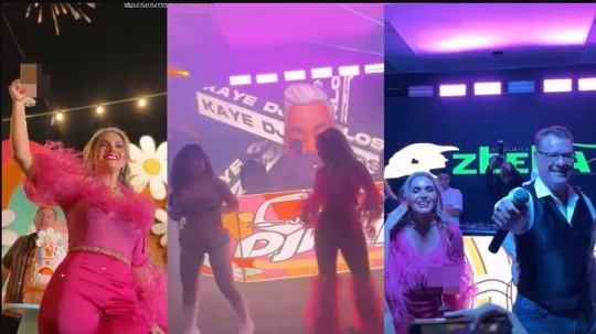 Luces, lujo y polémica: así fue el cumpleaños de Johana Vega, parejaa del presidente de Petropar