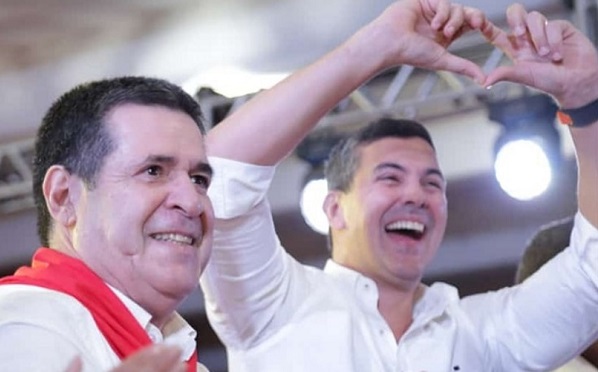 Santiago Peña festeja “desbloqueo” de Horacio Cartes y se abraza a EE.UU.