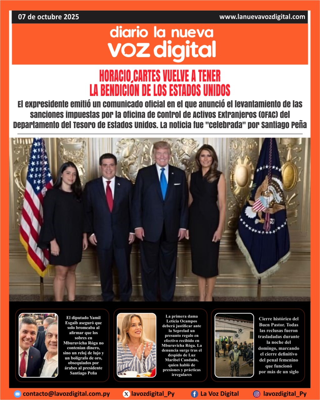Tapa 7 de octubre 2025