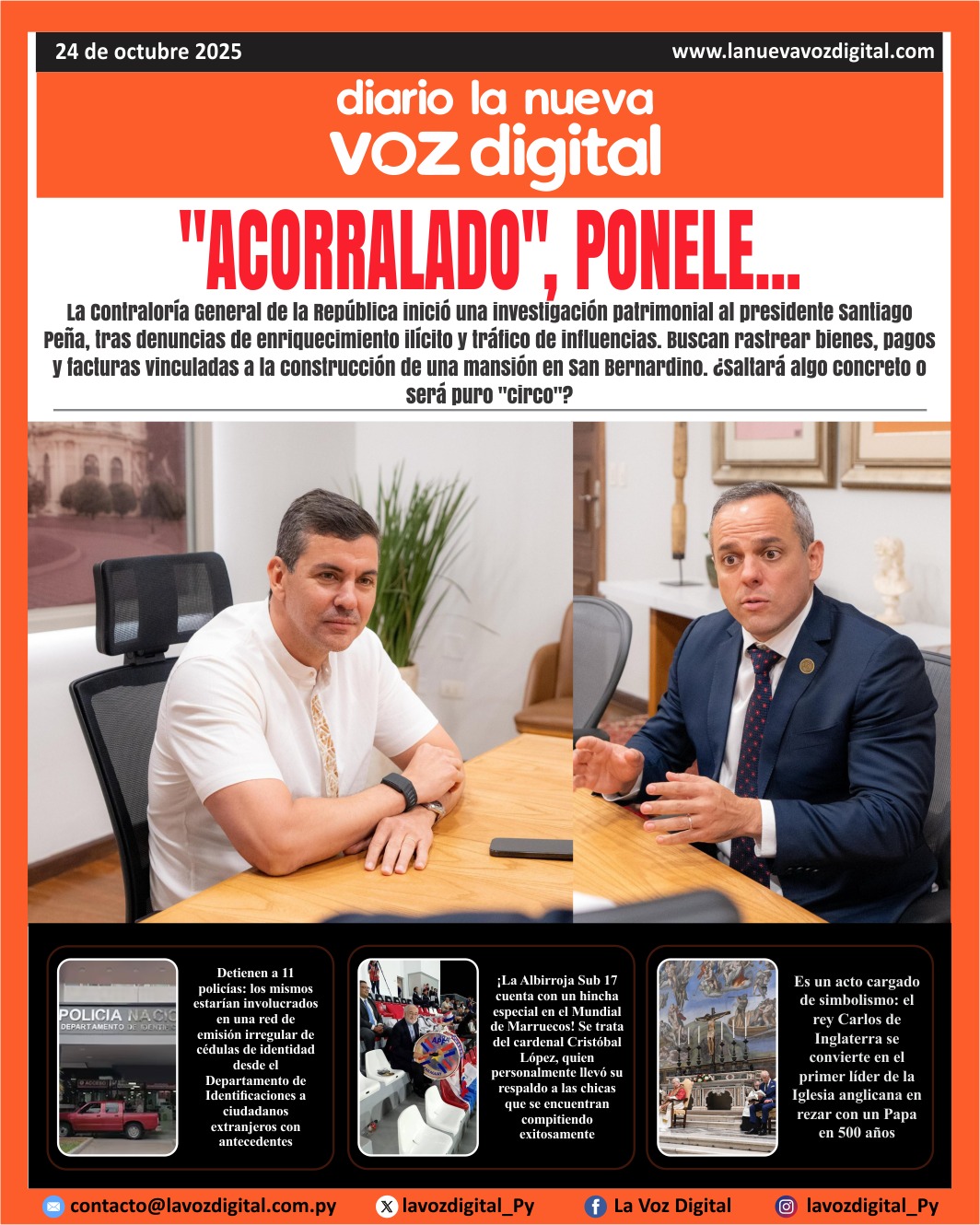 Tapa 24 de octubre 2025