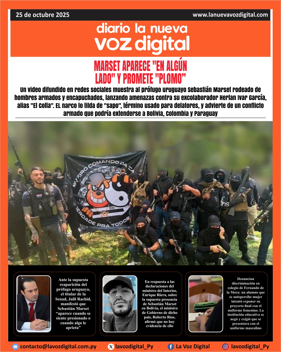 Tapa 25 de octubre 2025