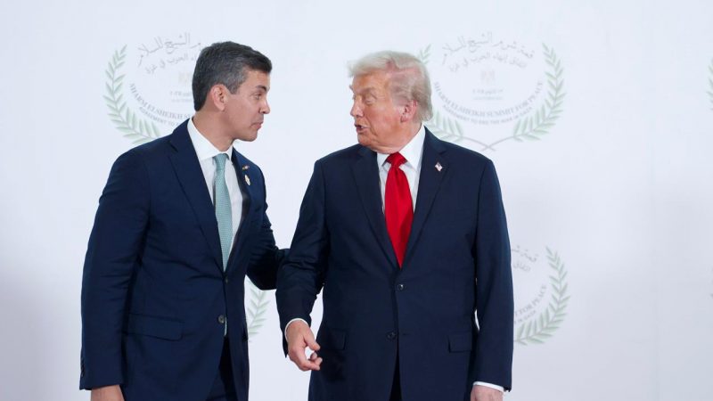 Por invitación de Trump, Peña fue a Egipto para cumbre por la Paz en Gaza y Alliana salió al rescate