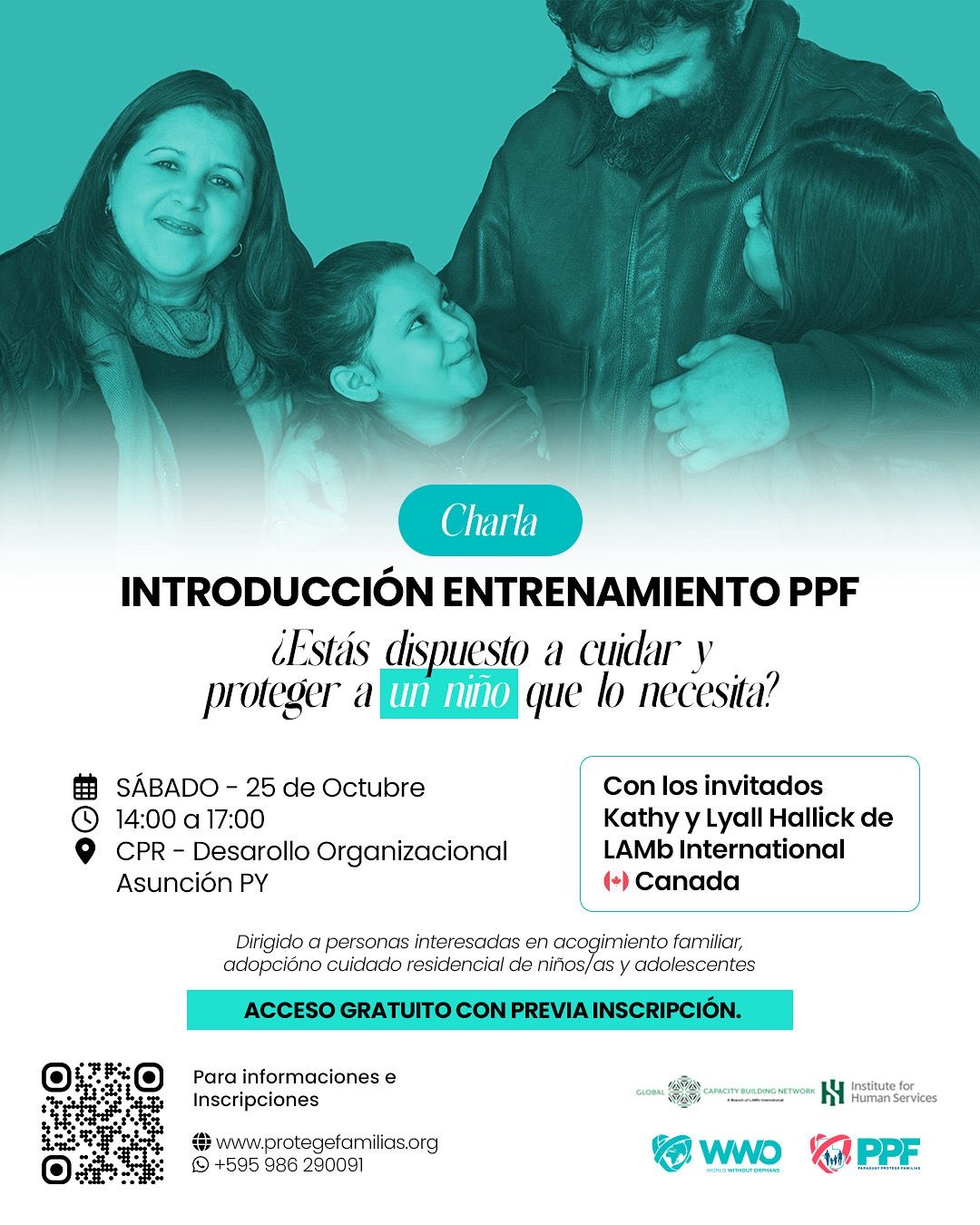 Paraguay Protege Familias invita al espacio formativo para familias y cuidadores