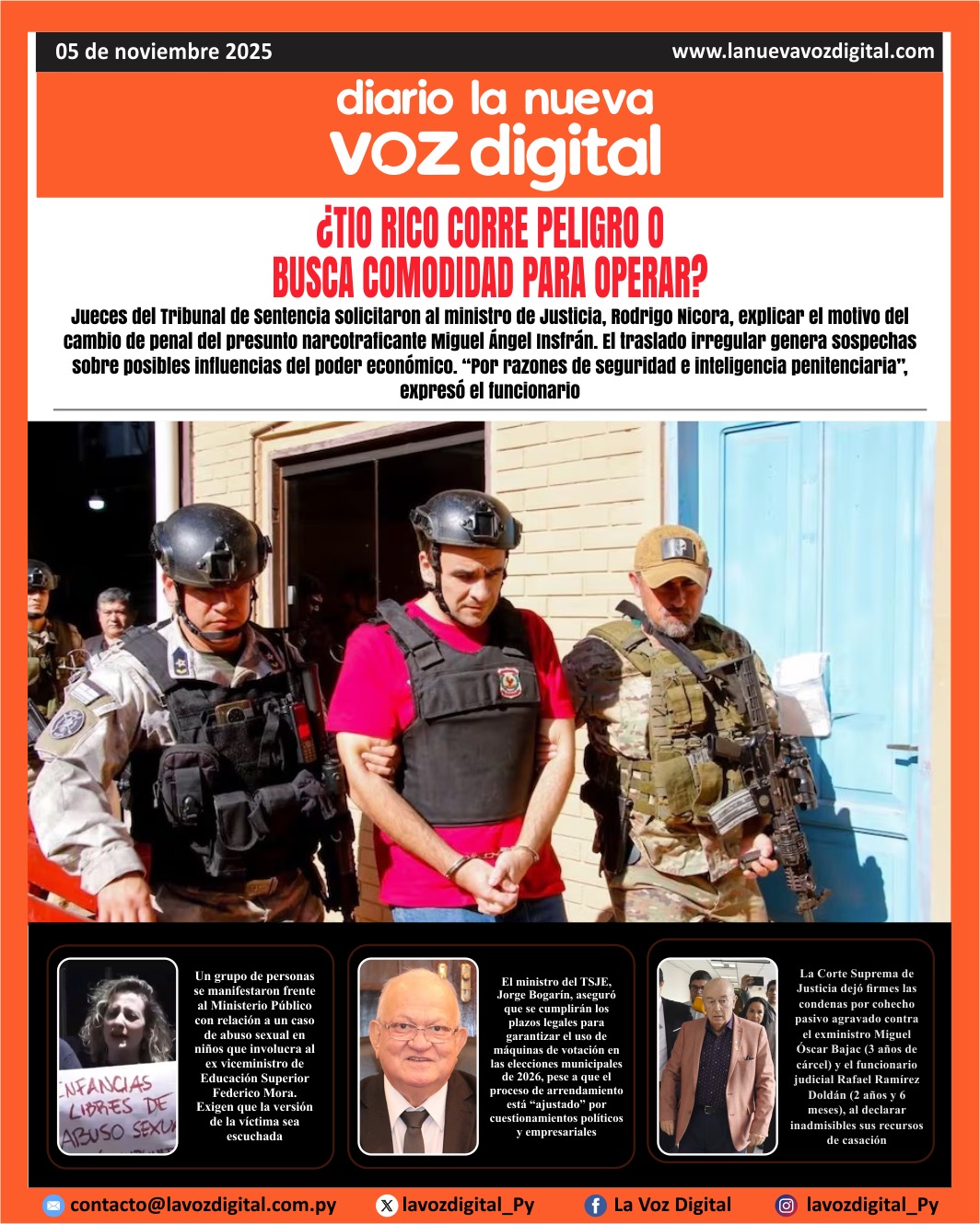 Tapa del 5 de noviembre del 2025