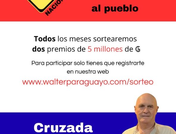 Senador sortea G. 100 millones: “La política también puede devolver al pueblo lo que es del pueblo”