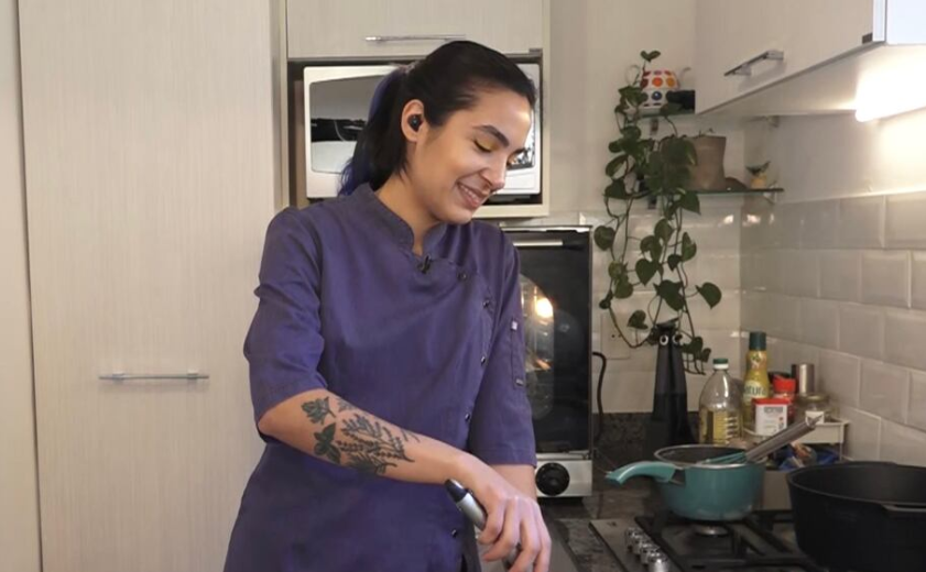 La chef Gia Alfieri dijo que a los hombres también se les cae el pelo en la comida